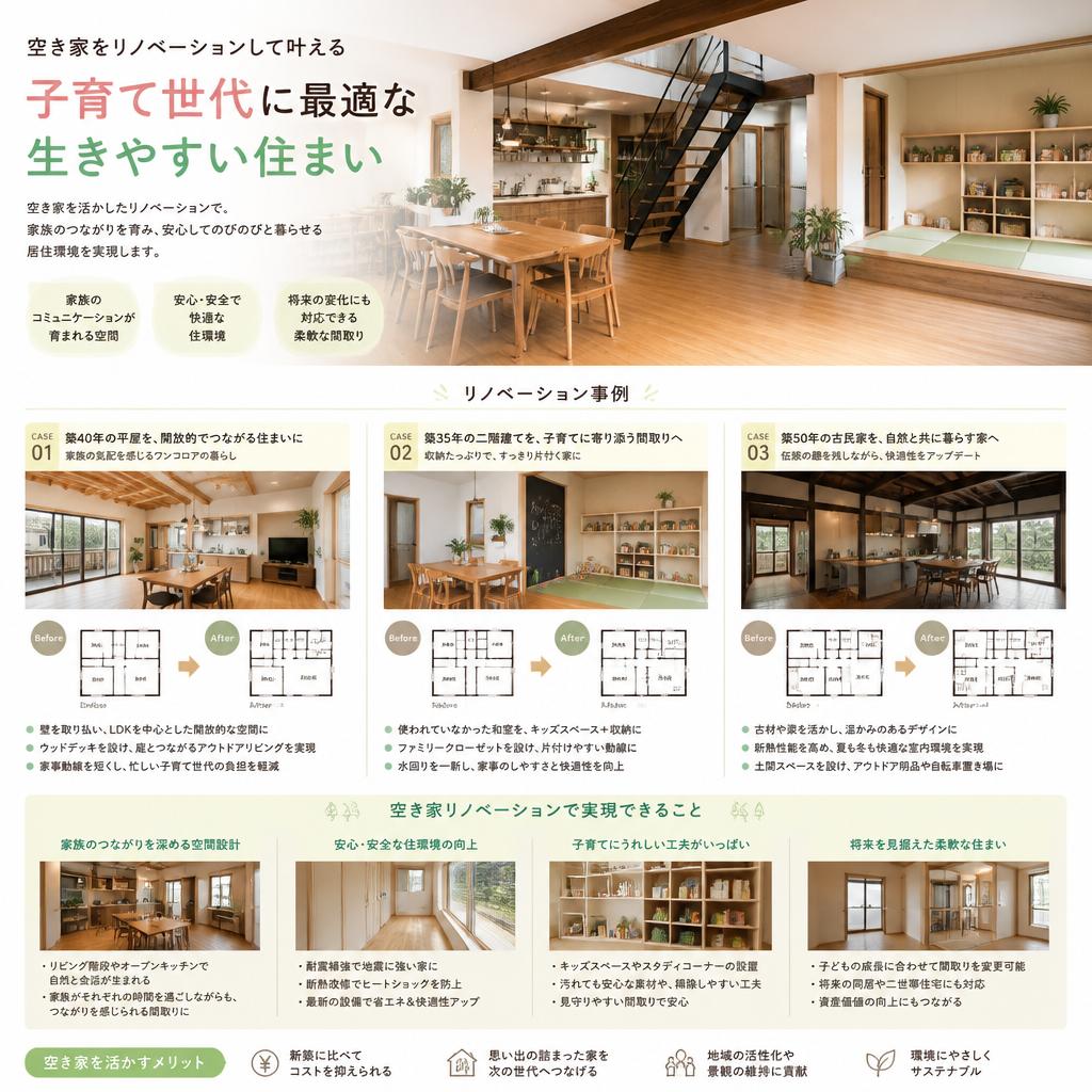 リノベーションで魅力的な住環境を