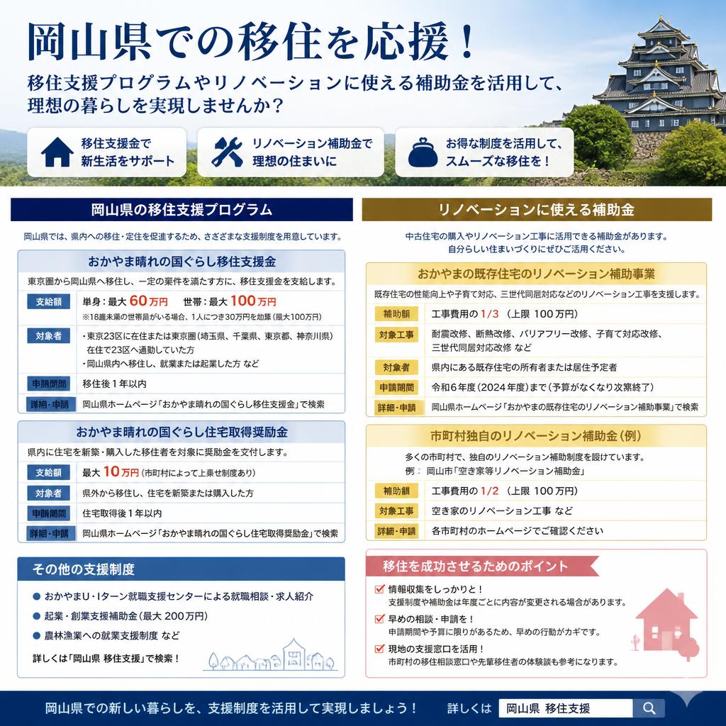 移住支援と補助金の活用