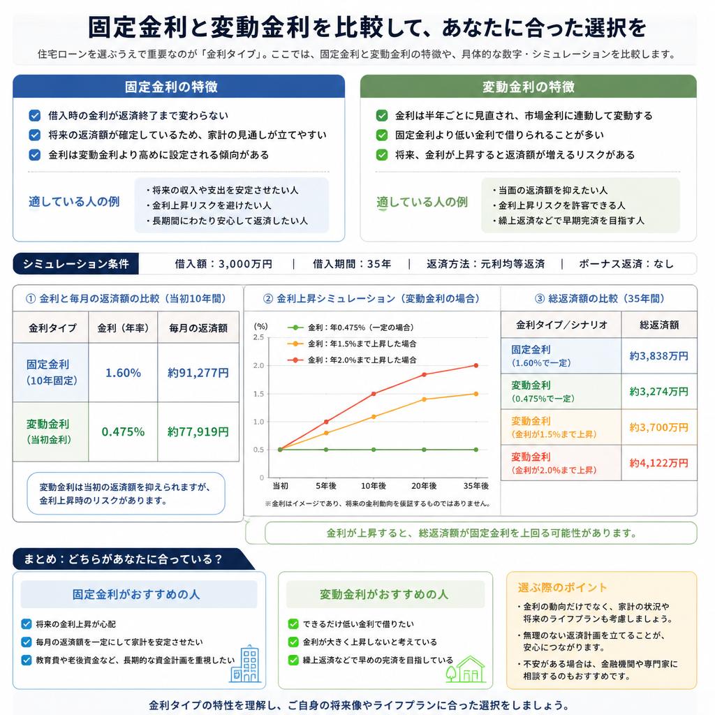 3. 固定金利と変動金利の比較