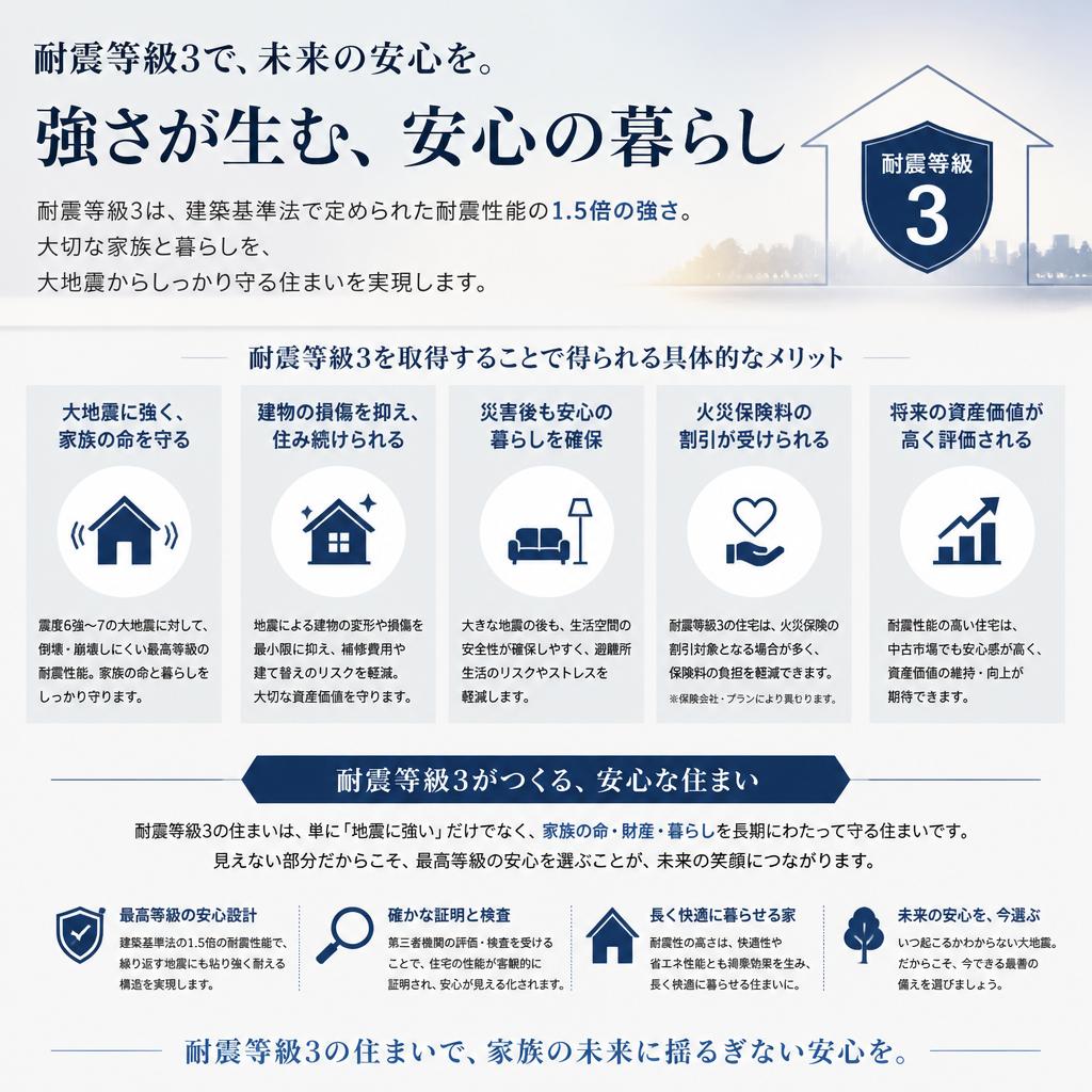 耐震等級3のメリット