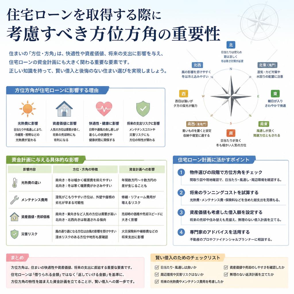 住宅ローンと方位方角の関係